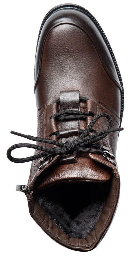 мужские ботинки натуральная кожа / натуральный мех corvetto