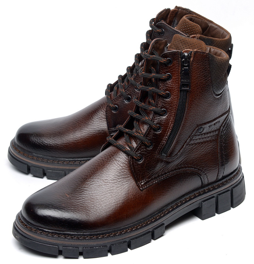 мужские ботинки натуральная кожа / натуральный мех corvetto