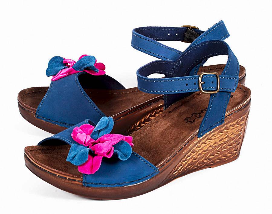 женские босоножки натуральная кожа inblu