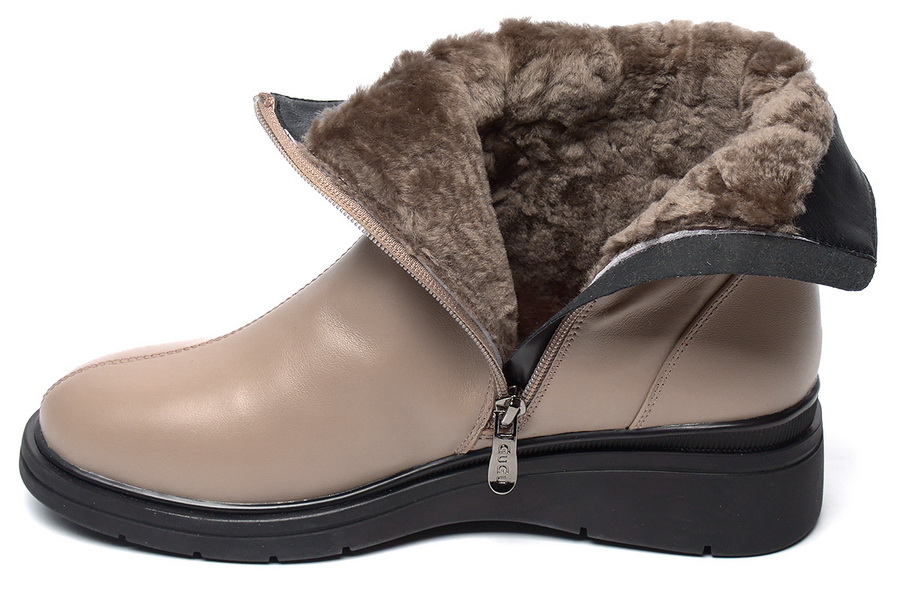 женские ботинки натуральная кожа натуральный мех gugu германия