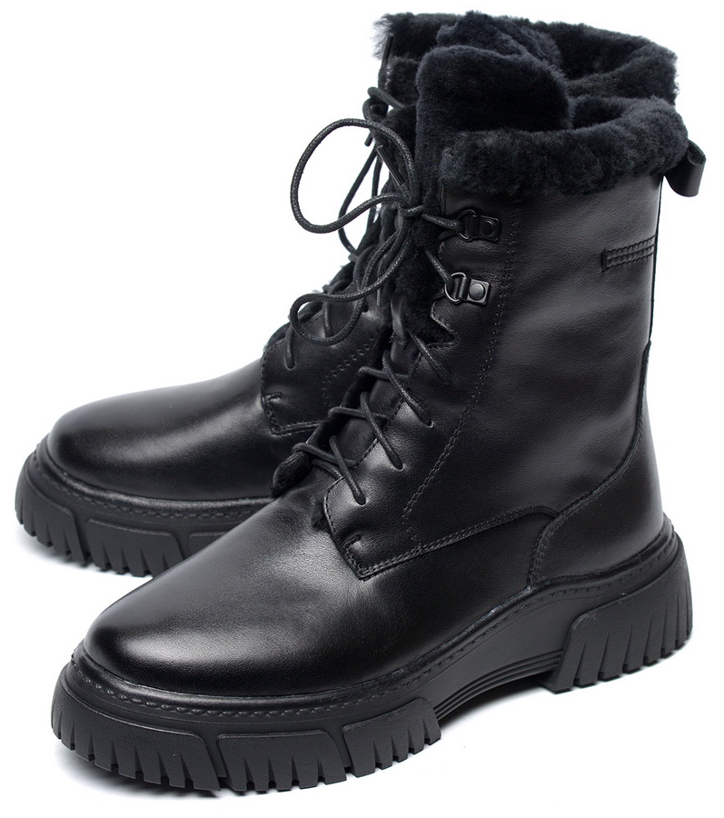 женские ботинки натуральная кожа натуральный мех gugu германия