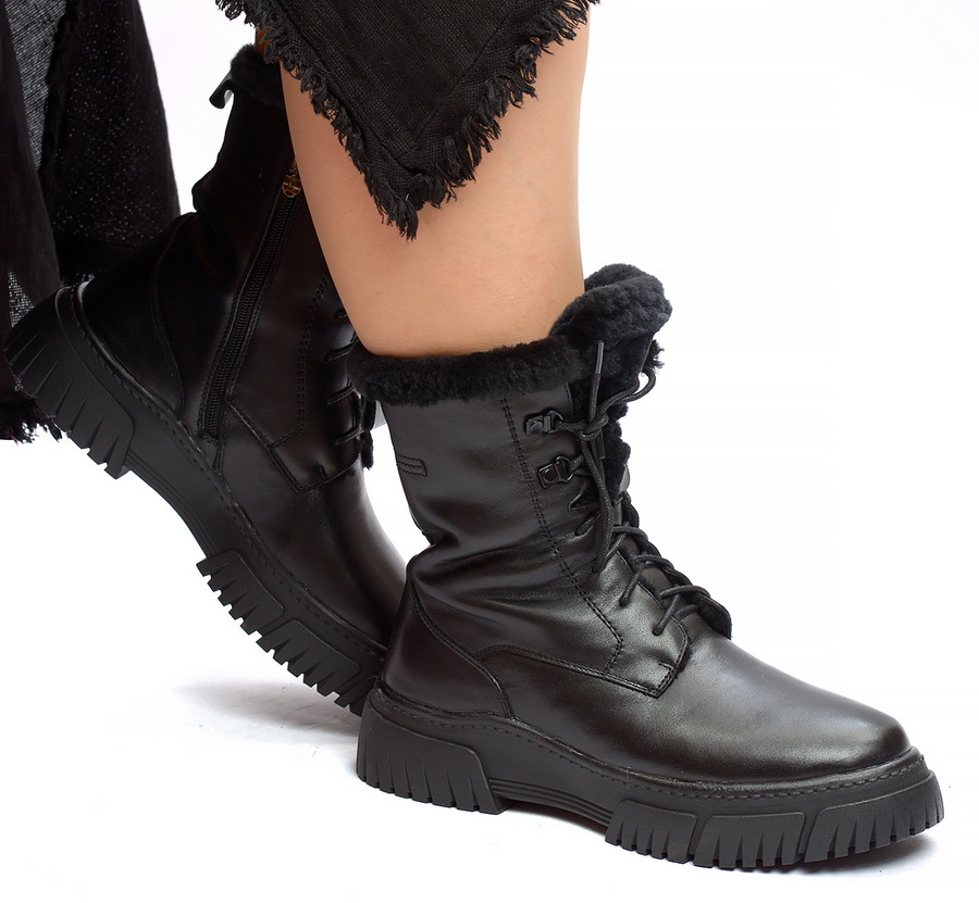 женские ботинки натуральная кожа натуральный мех gugu германия