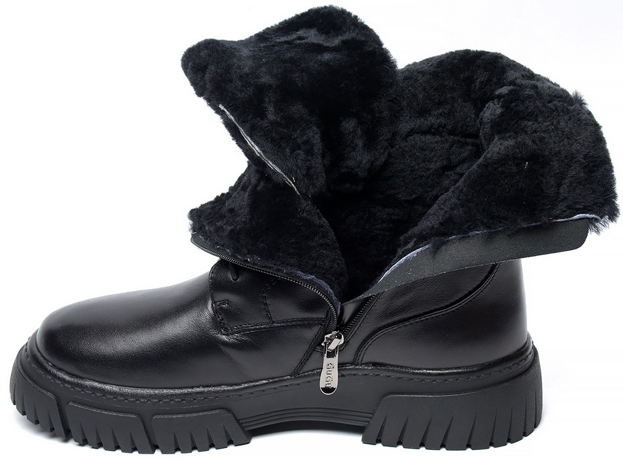 женские ботинки натуральная кожа натуральный мех gugu германия