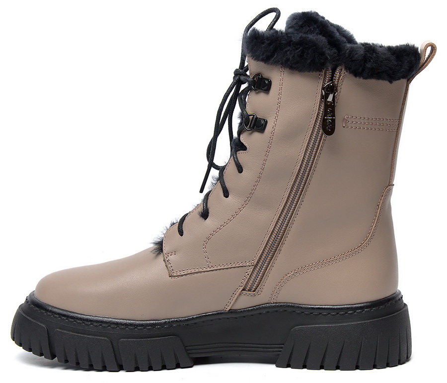 женские ботинки натуральная кожа натуральный мех gugu германия