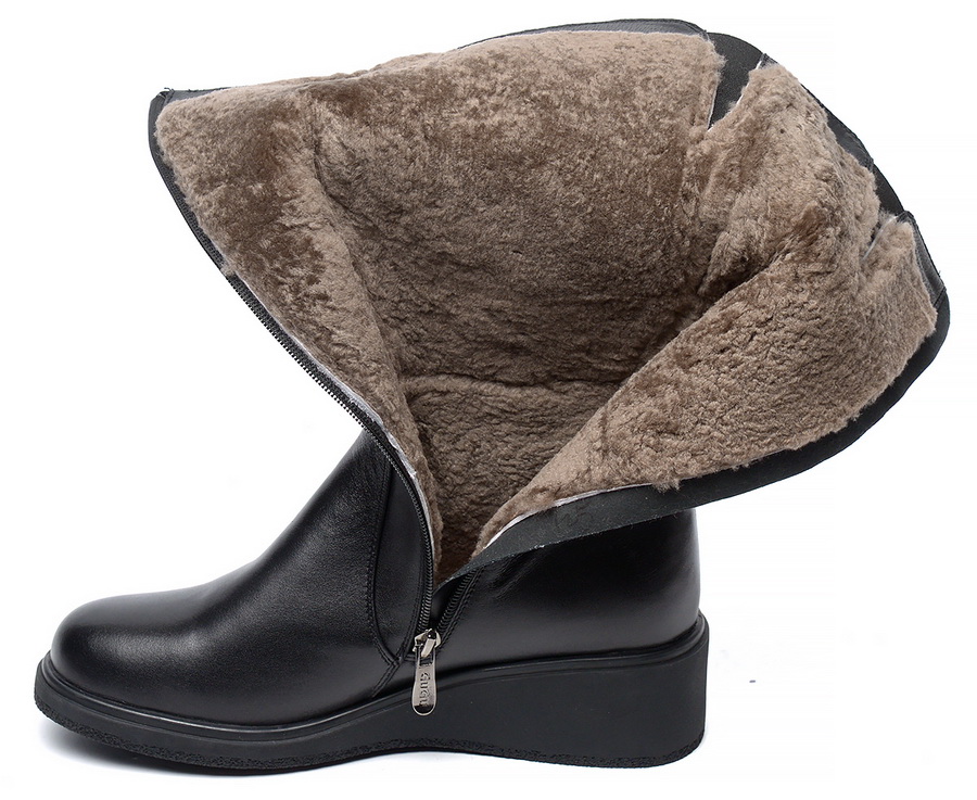 женские сапоги натуральная кожа натуральный мех gugu германия