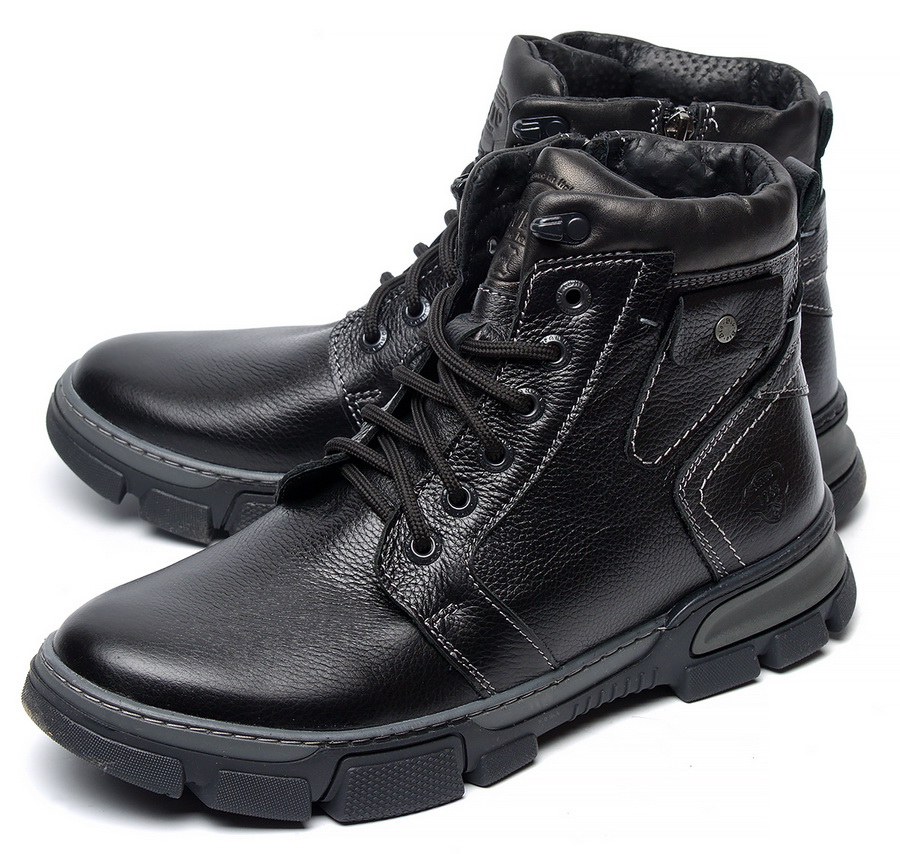 мужские ботинки натуральная кожа / натуральный мех corvetto