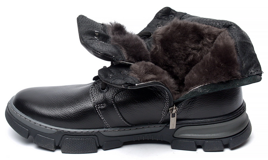 мужские ботинки натуральная кожа / натуральный мех corvetto