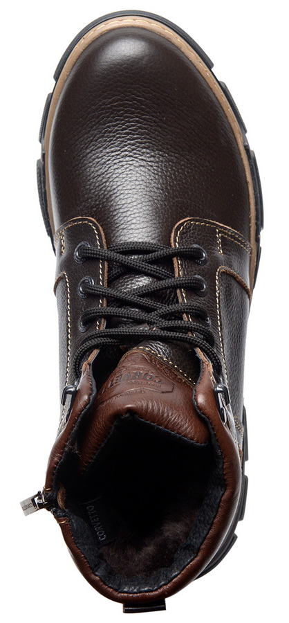 мужские ботинки натуральная кожа / натуральный мех corvetto