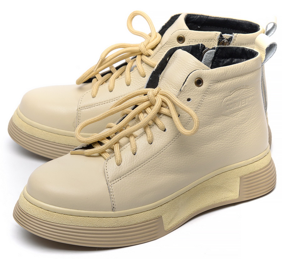 женские ботинки натуральная кожа / натуральный мех corvetto италия