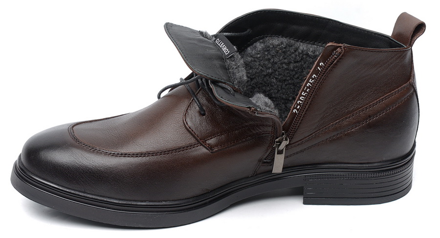 мужские ботинки натуральная кожа / шерсть corvetto