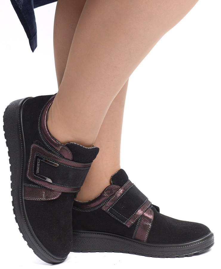 женские ботинки натуральная кожа (велюр) / байка марко беларусь