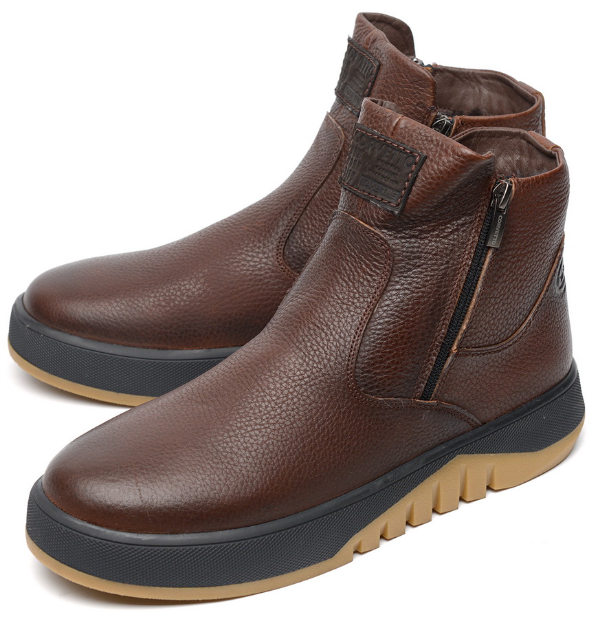 мужские ботинки натуральная кожа / натуральный мех corvetto