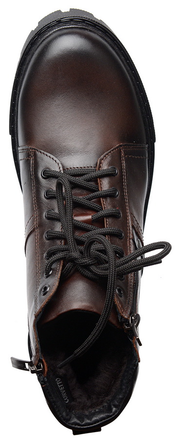 мужские ботинки натуральная кожа / натуральный мех corvetto