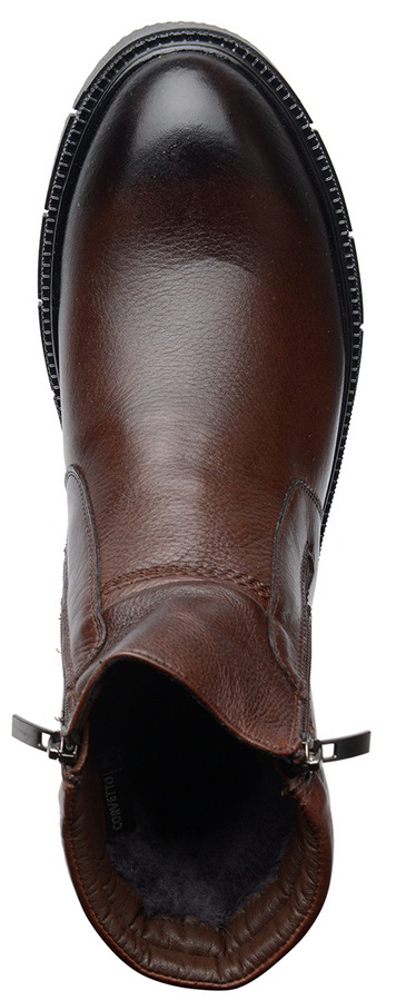 мужские ботинки натуральная кожа / натуральный мех corvetto