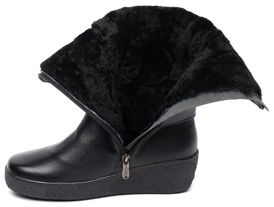 женские сапоги натуральная кожа / натуральный мех gugu германия