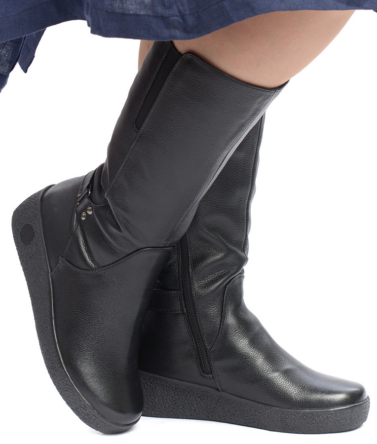 женские сапоги натуральная кожа / натуральный мех gugu германия