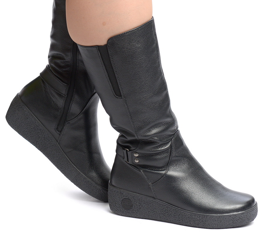 женские сапоги натуральная кожа / натуральный мех gugu германия