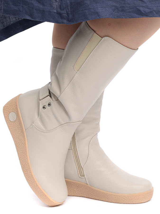 женские сапоги натуральная кожа / натуральный мех gugu германия