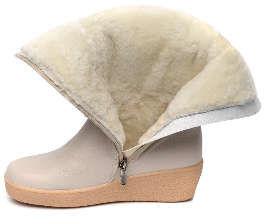 женские сапоги натуральная кожа / натуральный мех gugu германия