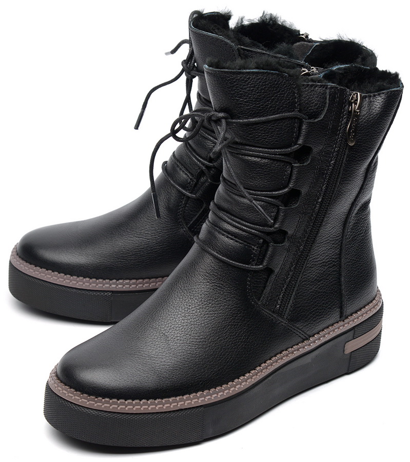 женские ботинки натуральная кожа / натуральный мех gugu германия