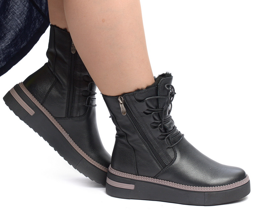 женские ботинки натуральная кожа / натуральный мех gugu германия