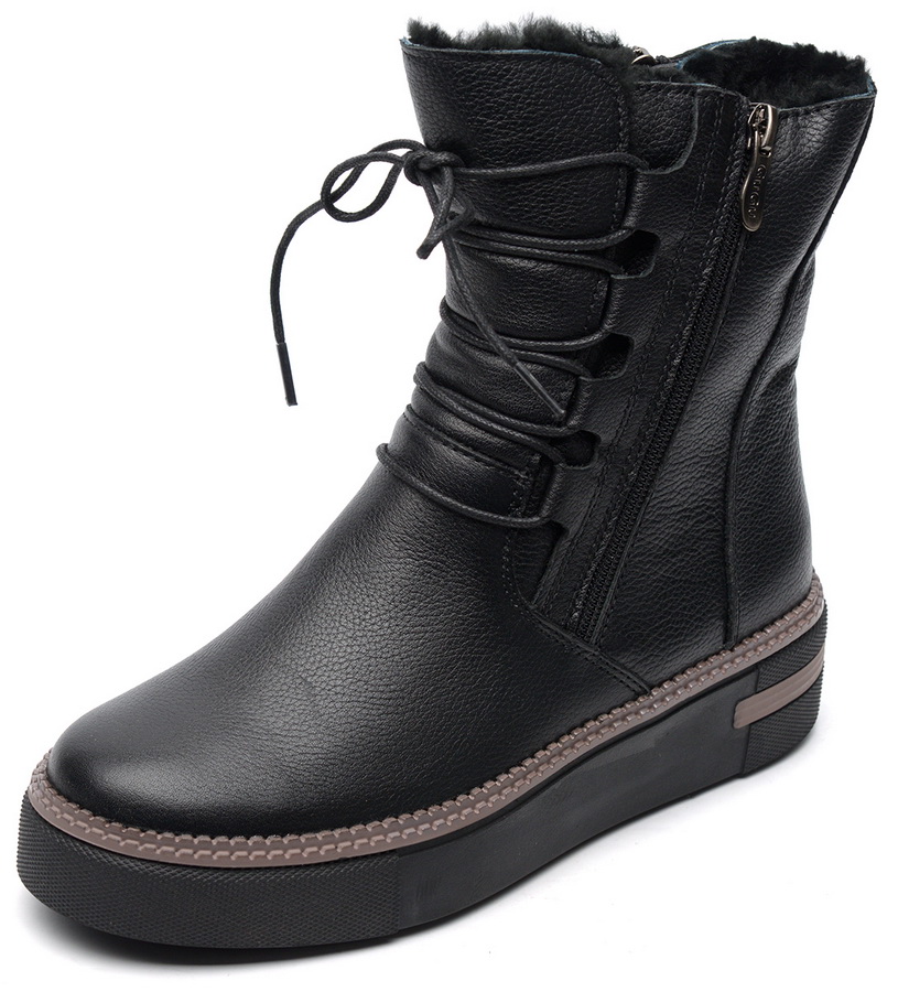 женские ботинки натуральная кожа / натуральный мех gugu германия