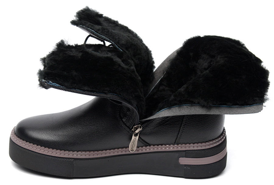 женские ботинки натуральная кожа / натуральный мех gugu германия