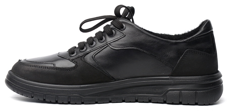 мужские кроссовки натуральная кожа/байка corvetto италия