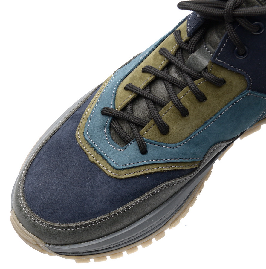 мужские кроссовки натуральная кожа / шерсть corvetto