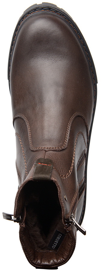 мужские ботинки натуральная кожа / натуральный мех corvetto