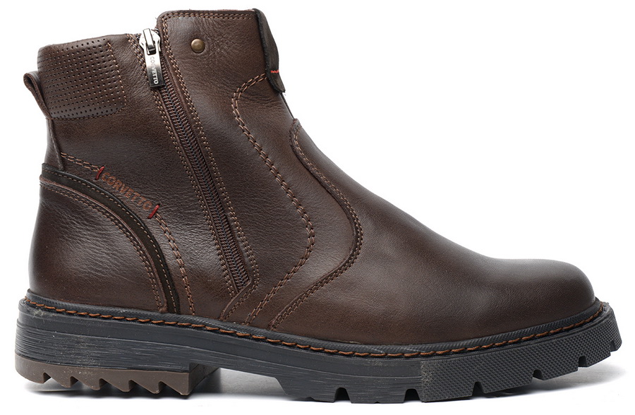 мужские ботинки натуральная кожа / натуральный мех corvetto