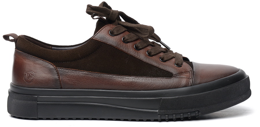 мужские полуботинки натуральная кожа + велюр salamander