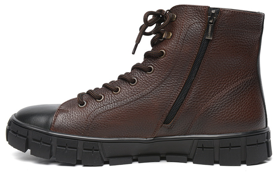 мужские ботинки натуральная кожа / натуральный мех corvetto