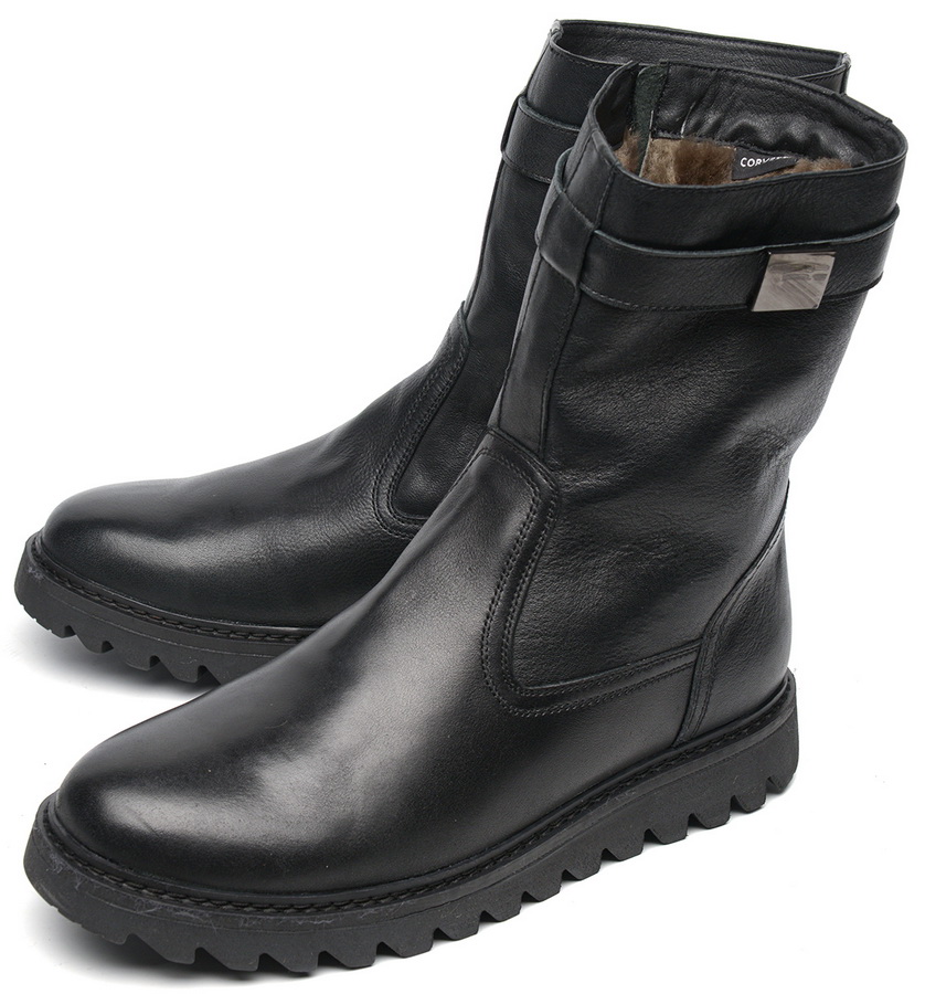 мужские сапоги натуральная кожа / натуральный мех corvetto