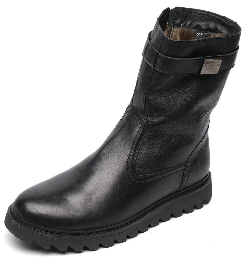 мужские сапоги натуральная кожа / натуральный мех corvetto