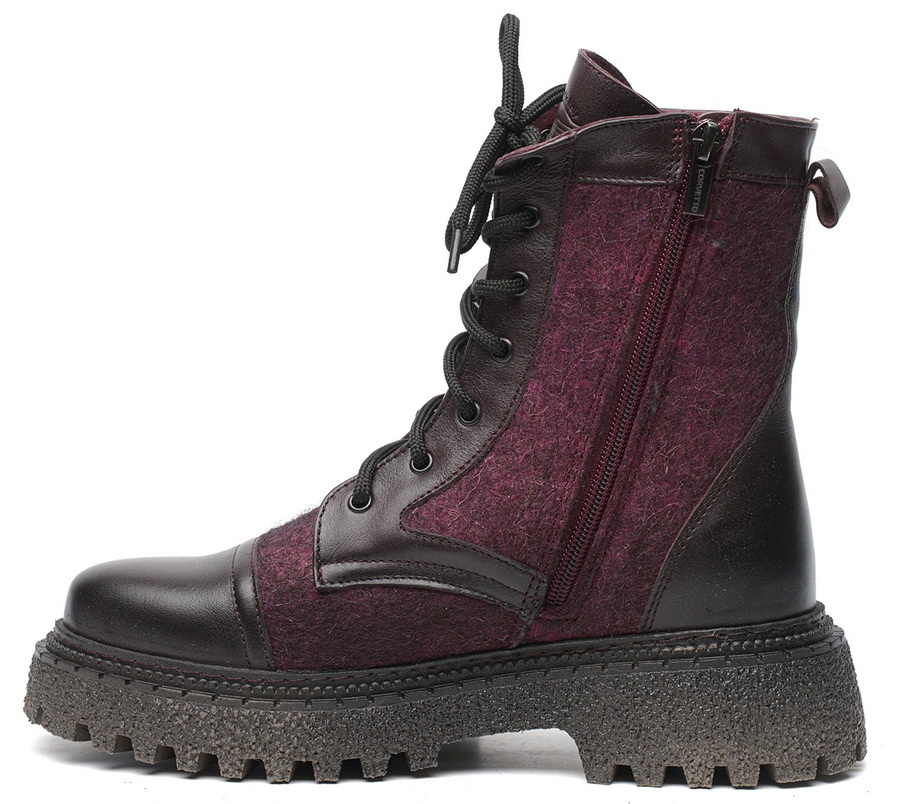 женские ботинки натуральная кожа+войлок / шерсть corvetto италия