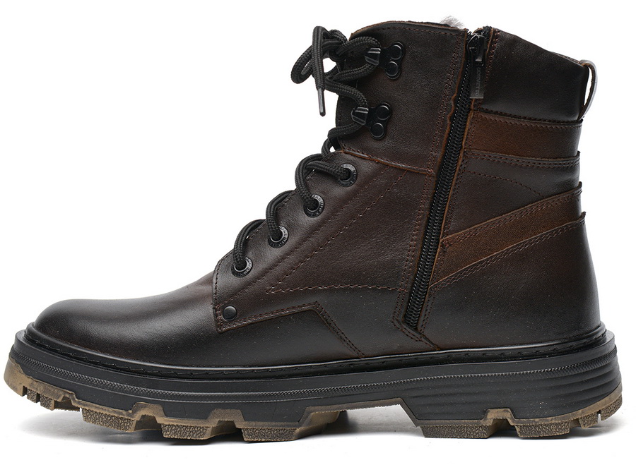 мужские ботинки натуральная кожа / натуральный мех corvetto