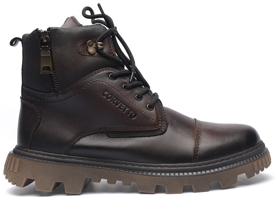 мужские ботинки натуральная кожа / натуральный мех corvetto