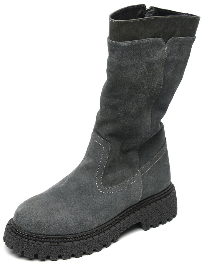 женские сапоги натуральная кожа+велюр /натуральная  шерсть corvetto италия