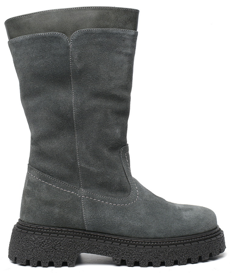 женские сапоги натуральная кожа+велюр /натуральная  шерсть corvetto италия