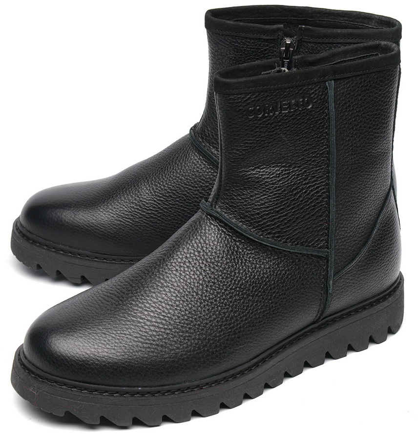 мужские сапоги натуральная кожа / натуральный мех corvetto