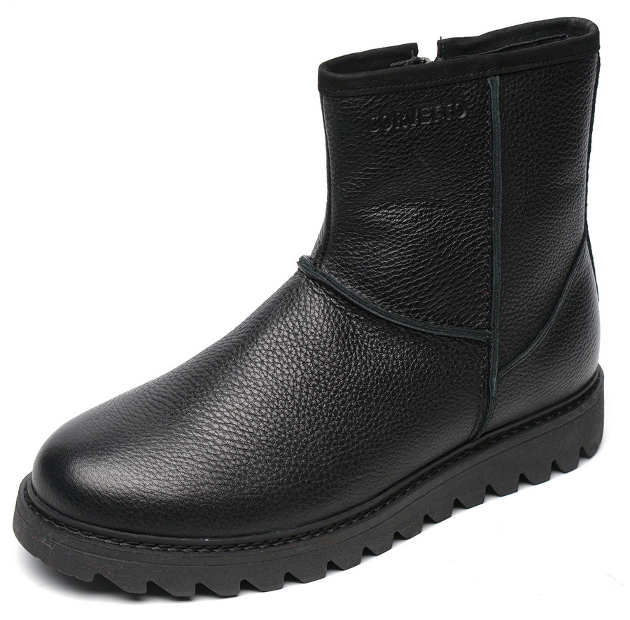 мужские сапоги натуральная кожа / натуральный мех corvetto