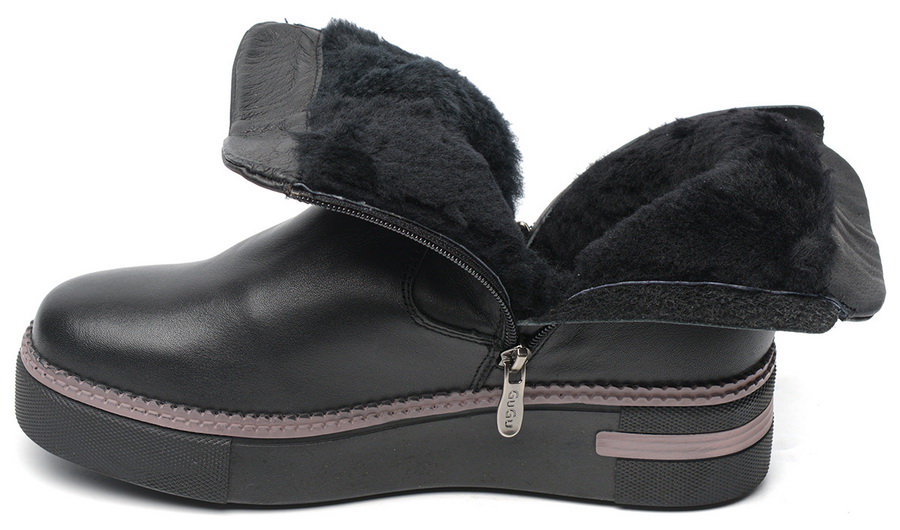 женские ботинки натуральная кожа натуральный мех gugu германия