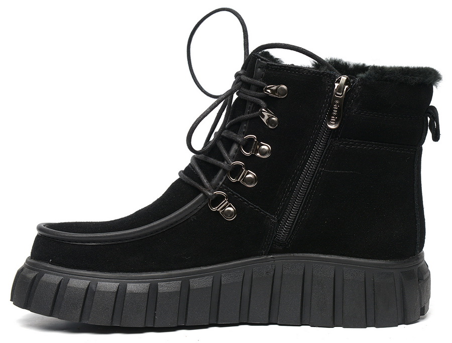 женские ботинки натуральная кожа(велюр) / натуральный мех gugu германия