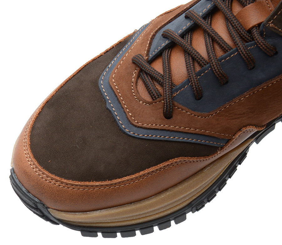 мужские кроссовки натуральная кожа / шерсть corvetto