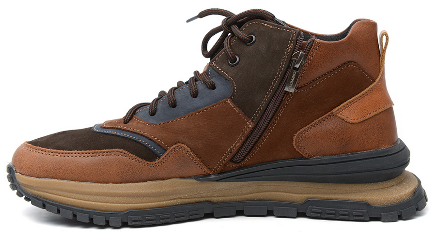 мужские кроссовки натуральная кожа / шерсть corvetto