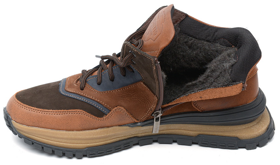 мужские кроссовки натуральная кожа / шерсть corvetto