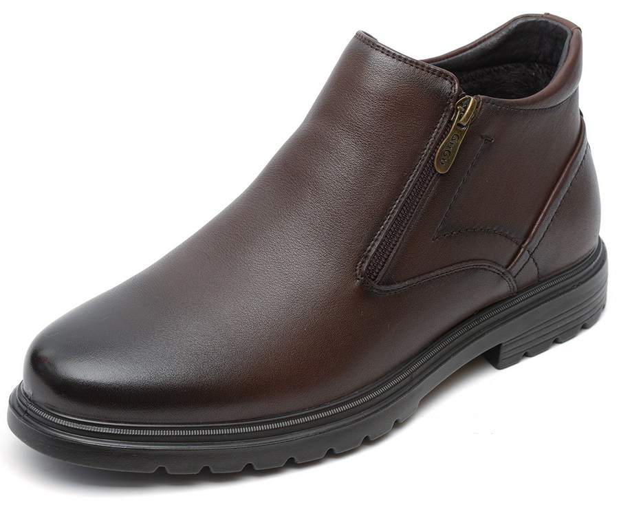 мужские ботинки натуральная кожа/байка gugu