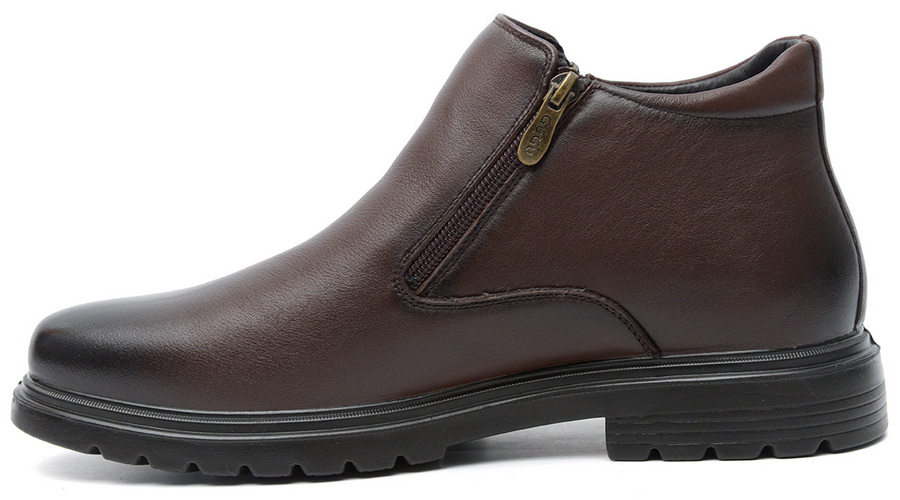 мужские ботинки натуральная кожа/байка gugu