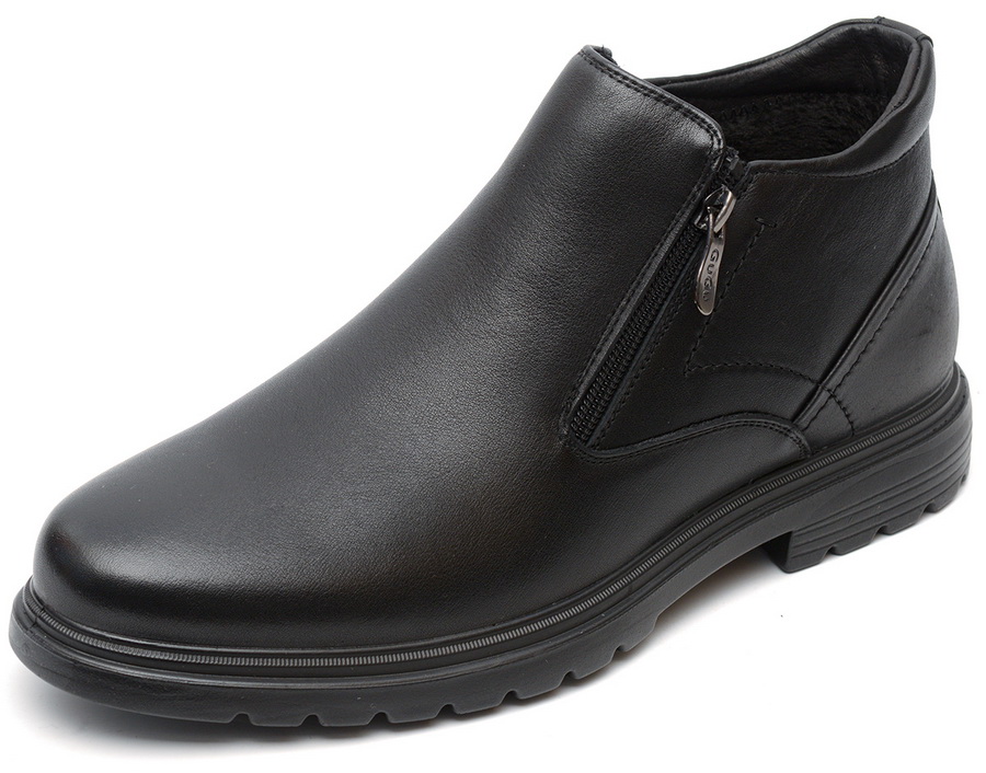 мужские ботинки натуральная кожа/байка gugu